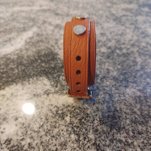Louis Vuitton Leather Wrap Bracelet  - Made in Spain - color brown / tan. - Picture 6 of 16